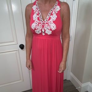 Pinky Long Beautiful Dress🤗